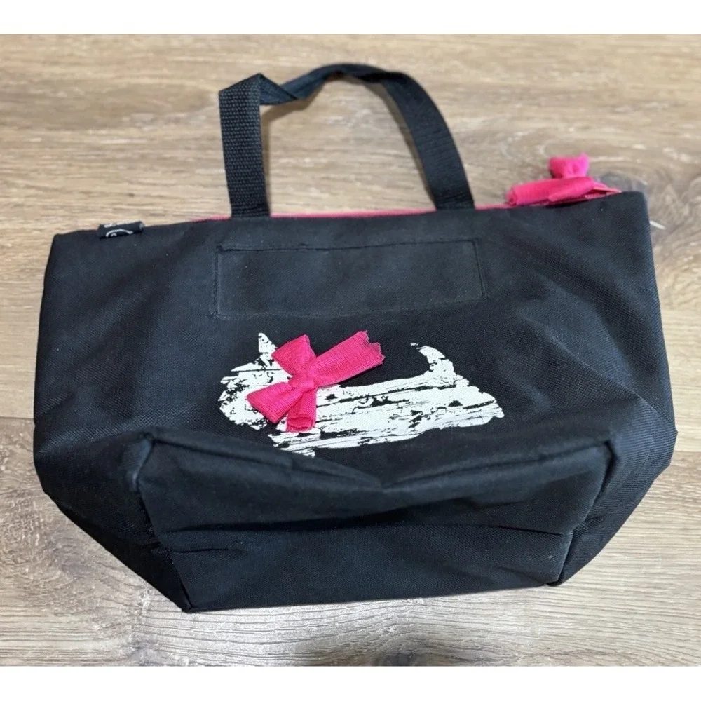 Insulated Lunch Bag With Scottie Dog Print With Handles Leenie Scottish